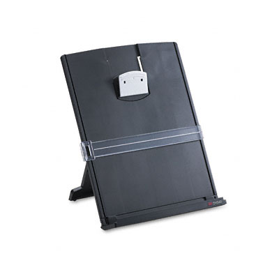3M DH340MB Fold-Flat Freestanding Desktop Copyholder Plastic 150-Sheet Capacity Black