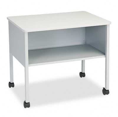 2140cagrygry Mobile Machine Stand With Open Storage Shelf 30 X 21 X 26-1/2 Gray