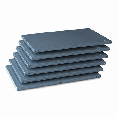 Tennsco 6Q23624MGY Industrial Steel Shelving for 87 High Posts 36wx24d Medium Gray 6/carton
