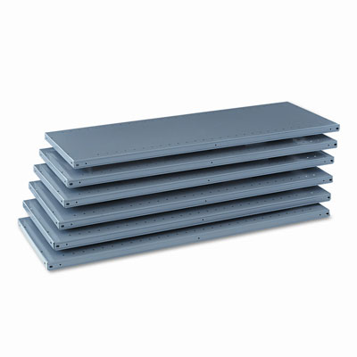 Tennsco 6Q24818MGY Industrial Steel Shelving for 87 High Posts 48w x18d Medium Gray 6/carton