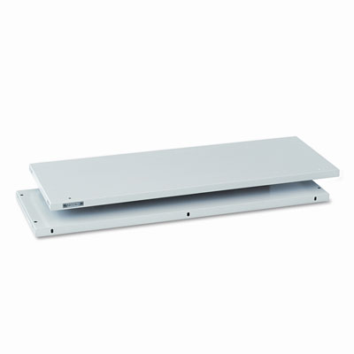 Tennsco AS36LBTLGY Add-A-Stack Shelving System Top+Base Unit 36w x 13-3/16d x 10h Gray 2 Cartons