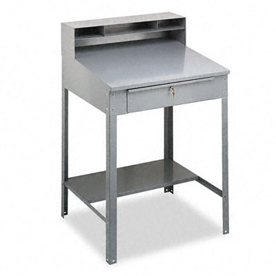 Tennsco Sr57mg Open Steel Shop Desk 36w X 30d X 53-3/4h Medium Gray
