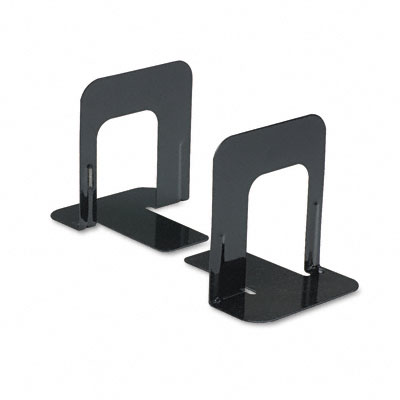 Universal 54051 Economy Bookends With Standard Base 4-3/4 X 5-1/4 X 5 Steel Black