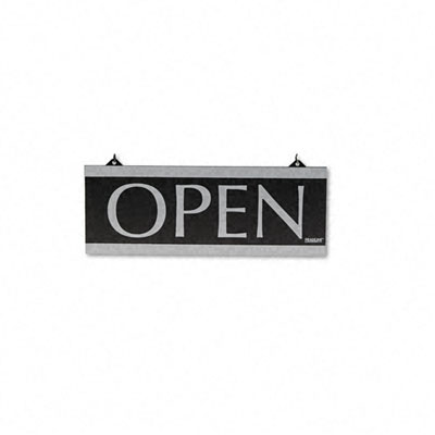 Us Stamp 4246 Reversible Business Open/closed Sign With Suction Mount 13 X 5