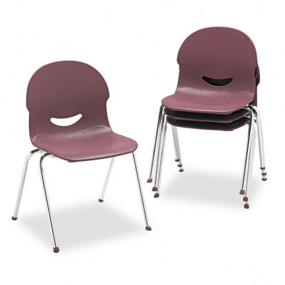 Stack Chairs on Winechrome I Q  Stack Chairs 4pk