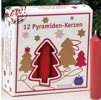Biedermann & Sons C1118rd Pyramid Candles For Windmills - Red