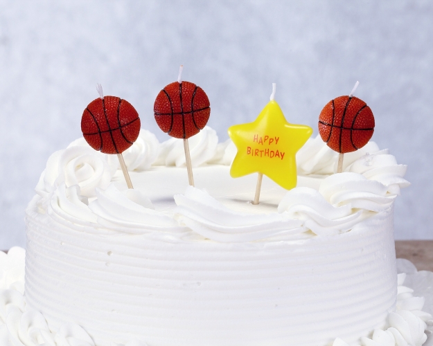Biedermann & Sons C1609b Basketball Theme Birthday Candles