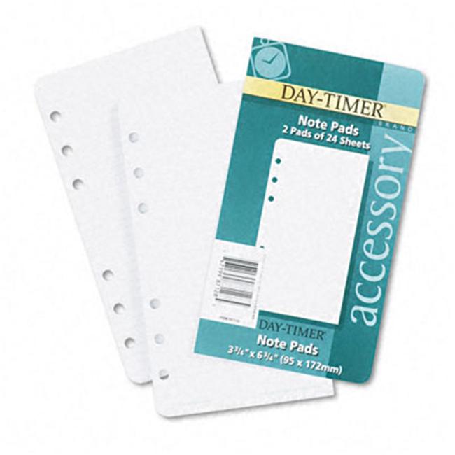 Day-Timer 87128 Lined Notes for Looseleaf Planners  3-3/4 x 6-3/4  48 Sheets per Pack