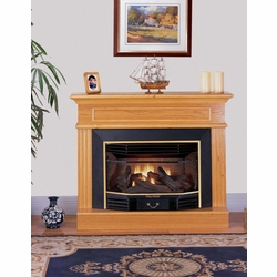 World Marketing FMK2809 The Newport Gas Fireplace in Oak