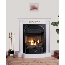 World Marketing FMK4024 The Buckingham Gas Fireplace in White