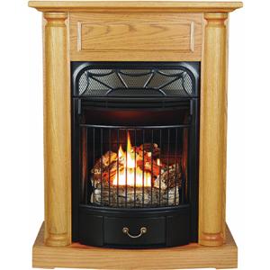 World Marketing GFD2520 The Windsor Oak Gas Fireplace