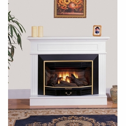 World Marketing GFP2816R The Newport Gas Fireplace in White