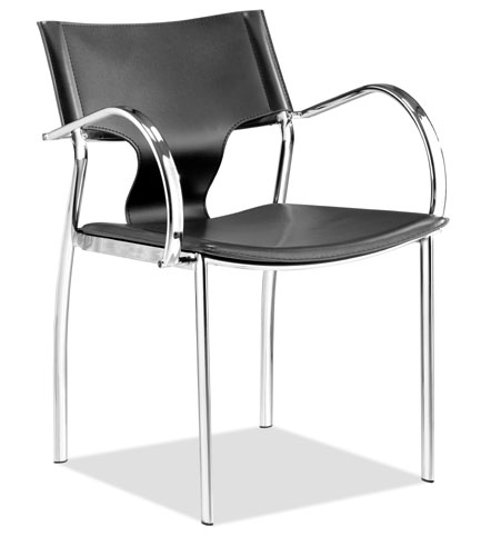 Zuo 404160 Lark Chairs in Black - Set of 4