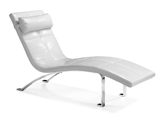 Zuo 501127 Rhumba Chaise in White