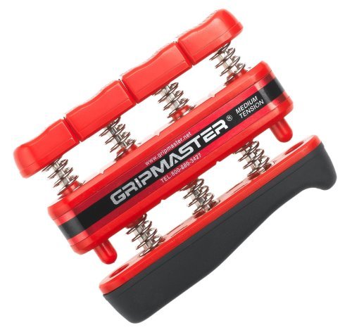 Accu-Net 14002 Gripmaster Hand and Finger Exerciser - Red -Medium