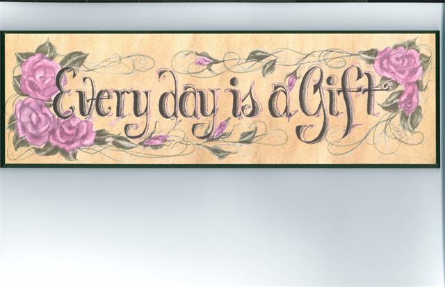 Creative Design Studio PL812 Every day is a gift plaque