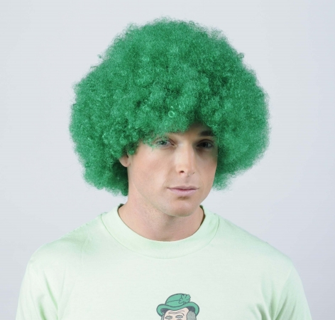 Wicked Wigs-Men Afro Emerald Wig