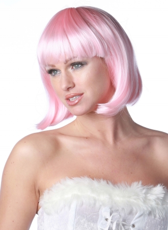 Wicked Wigs 812223010748 Deluxe Pink Charm Wig Adult