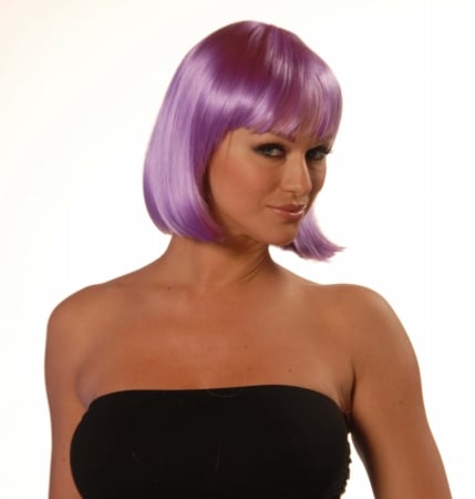 Wicked Wigs 812223010779 Charm Purple Wig