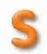 Infletters 519 14in Inflatable Letter S Orange Pack of 12