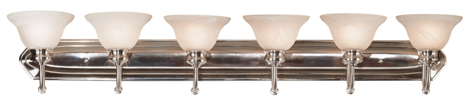 Vanity Lighting Kenroy 10506BS Winterton 6 Light Vanity- Brushed Steel Fiinish KENR2040