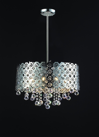 Z Lite 815CH Parisian Crystal Chand. 8 Light Crystal Chandelier- Chrome