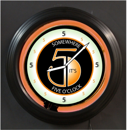 Neon Concepts 1733
                              5 O Neon Clock Neon Clock