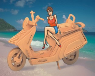 Towins P021 Luxury Motorcycle 3D Puzzle