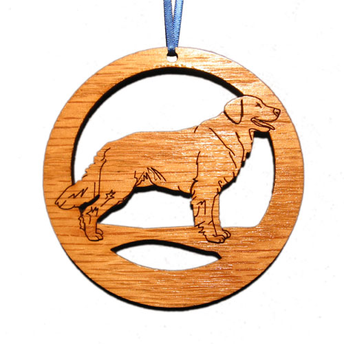 Dog006n Laser-etched Golden Retriever Dog Ornaments - Set Of 6