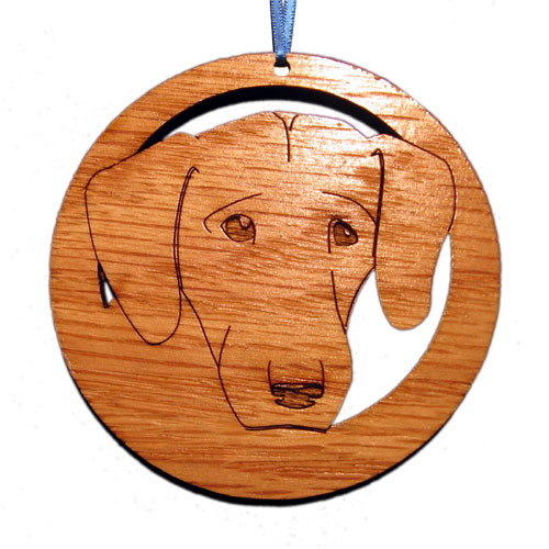 Dog008fn Laser-etched Labrador Retriever Face Dog Ornaments - Set Of 6