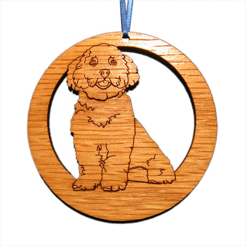 Dog009n Laser-etched Maltese Dog Ornaments - Set Of 6