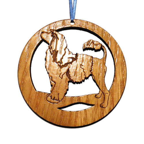 CAMIC designs DOG021N Laser-Etched Portuguese Water Dog Ornaments - Set of 6