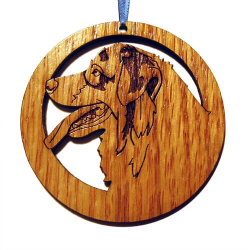Dog025n Laser-etched Australian Shepherd Dog Ornaments - Set Of 6