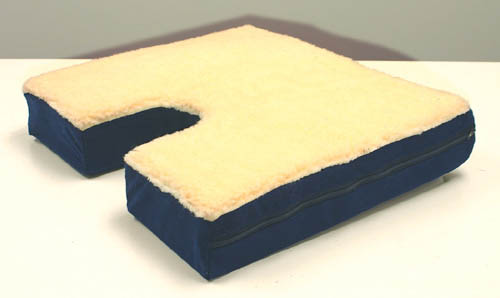 Coccyx Gel Seat Cushion With Fleece Top 18 Wx16 D X 3 -