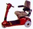 3-Wheel Scooter-Companion II Vermillion Red - gc321VR