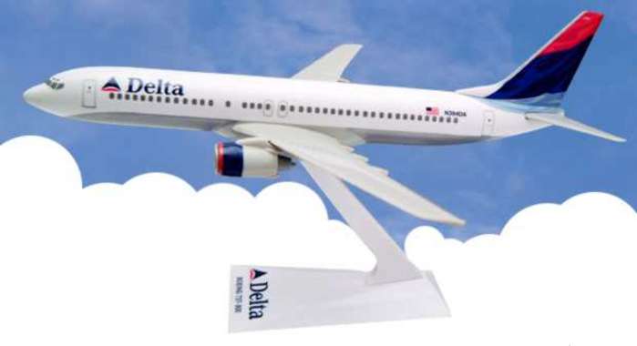 Lp4121n B737-800 Delta Airlines - 2000 Livery