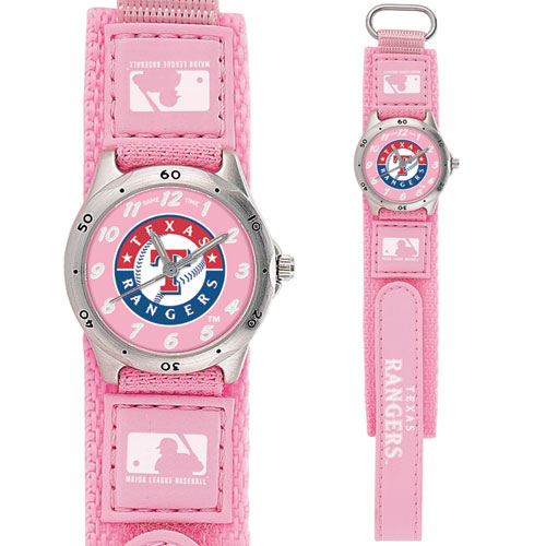 Game Time MF1-TEX Texas Rangers Future Star Series Pink Watch