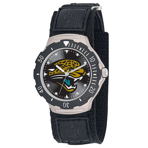 Game Time NFLAGVJAC Jacksonville Jaguars Agent Velcro Watch
