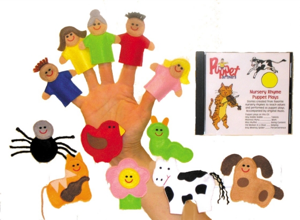 Get Ready 506 Nursery Rhyme Finger Puppet Set