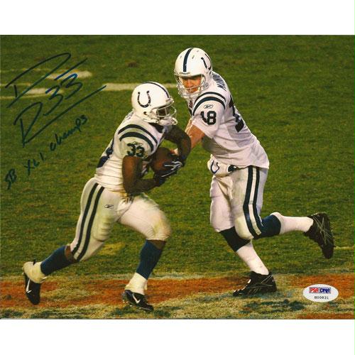 American Icon Autographs Dominic Rhodes Indianapolis Colts Signed Autographed 8x10 Photo
