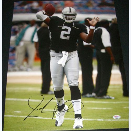 American Icon Autographs JaMarcus Russell Oakland Raiders Signed Autographed 16x20 Photo