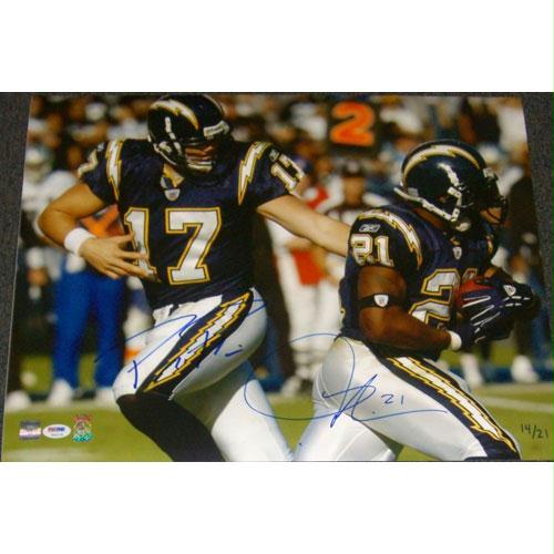 American Icon Autographs LaDainian Tomlinson Philip Rivers SD Chargers Signed Autographed 16x20 Photo