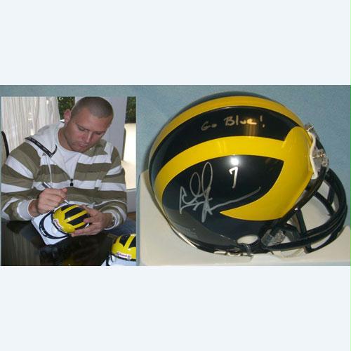 American Icon Autographs Chad Henne - Michigan Wolverines Signed Autographed Mini Helmet