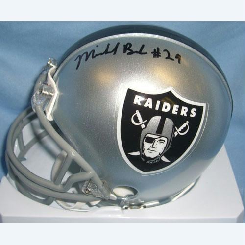 American Icon Autographs Michael Bush - Oakland Raiders Signed Autographed Mini Helmet