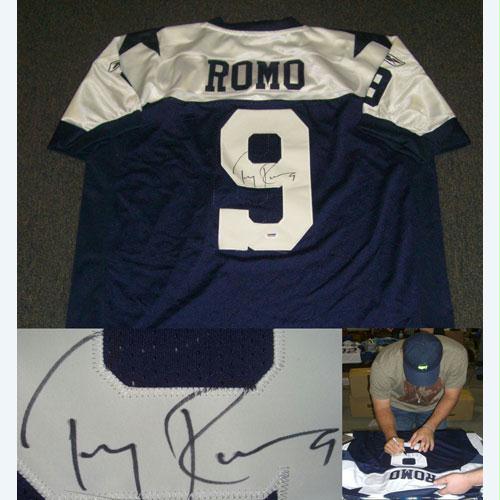 American Icon Autographs Tony Romo Dallas Cowboys Signed Autographed Authentic Style Jersey