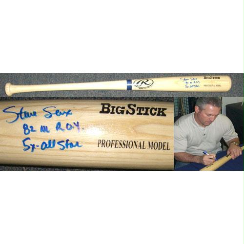 American Icon Autographs Steve Sax - Los Angeles Dodgers Signed Autographed Official Pro Model Baseball Bat