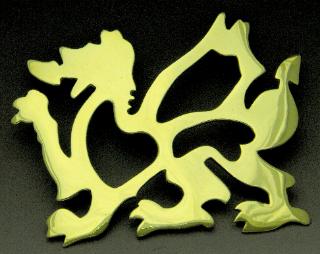 Mayer Mill Brass - DRGT-6 - Welsh Dragon Trivet - 6 Inch