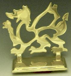Mayer Mill Brass - DRGB-6 - Welsh Dragon Book Ends - 6 Inch - Pair