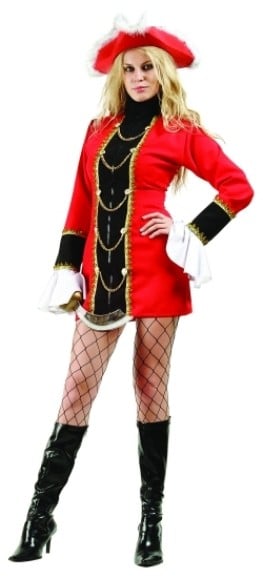 Captain Treasure Costume - Size Adult Large 8-10