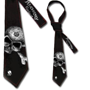 Alchemy Gothic AHMT1 Alche Bones Tie